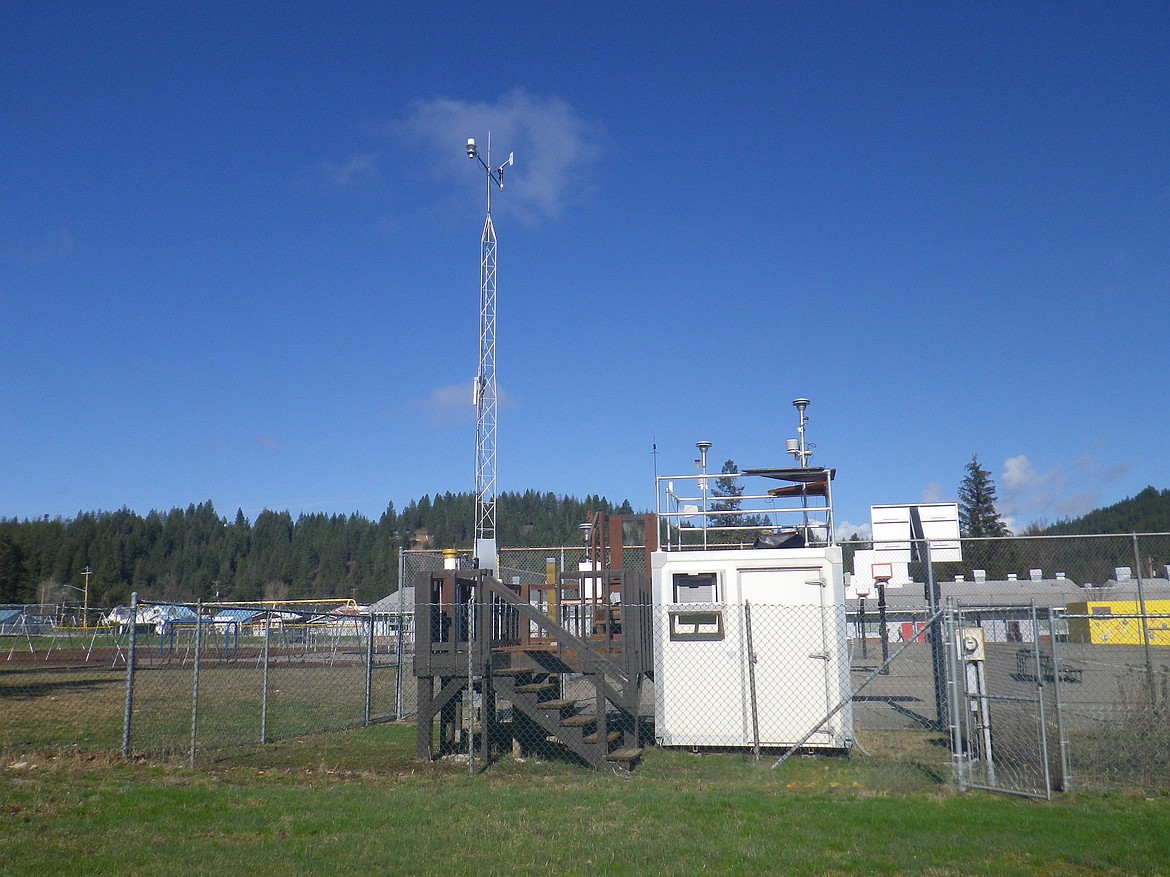 Air quality monitoring station near Pinehurst Elementary School