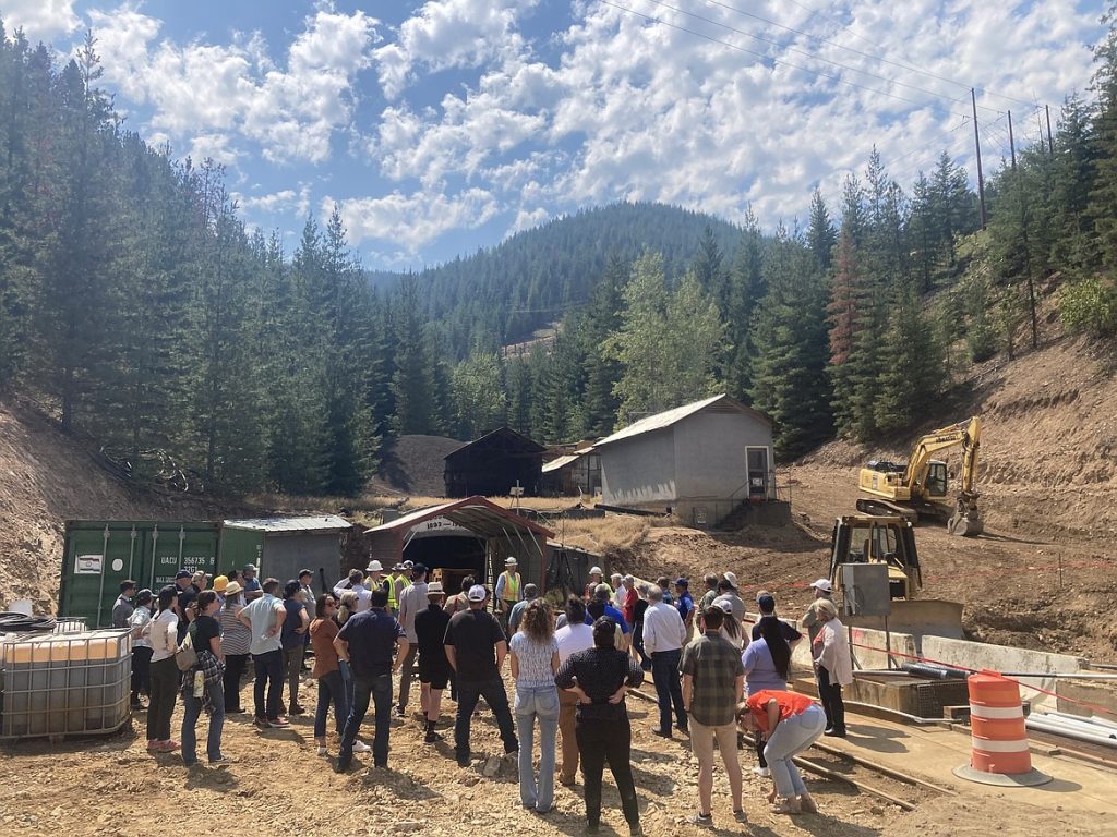 Basin Environmental Improvement Project Commission Tour visits a Bunker Hill Mining Company work site during the 2024 tour