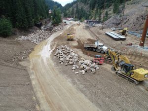 Cleanup work being performed at the Star Mine along Canyon Creek
