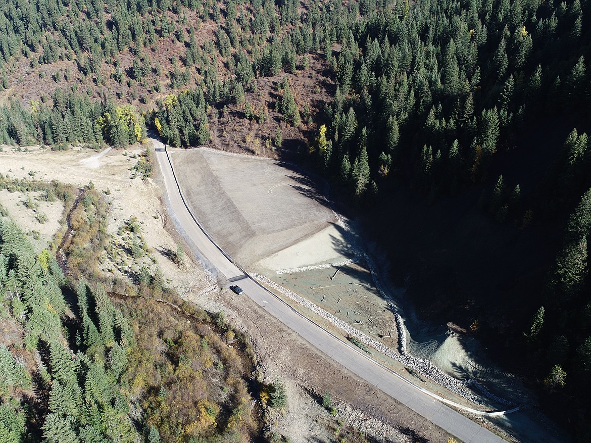 Douglas Mine and Mill site in Pine Creek, after restoration work has been completed.