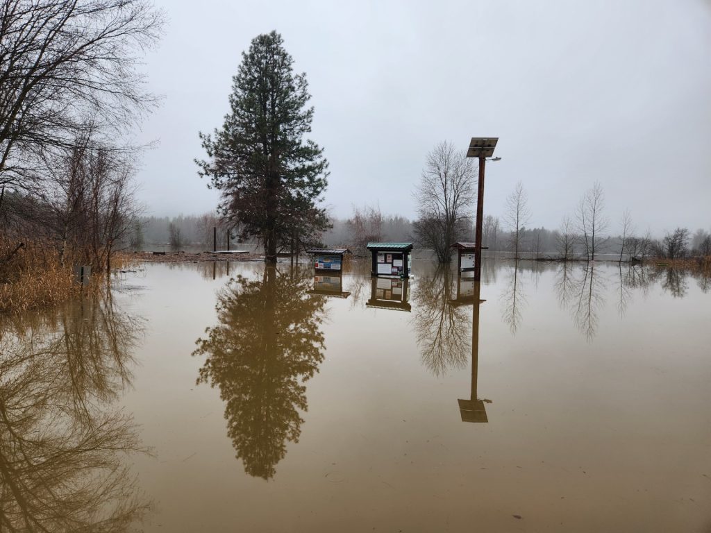 Flooding from December 2025 on the CDA River